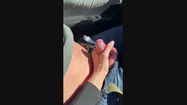 StressTOY… playing with his dick to pass the time