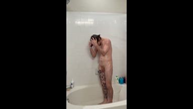 Solo Shower and Cum With Me