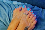 a lot of your cum on my feet