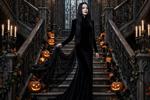 abril beltran — this is halloween I'm Morticia Addams