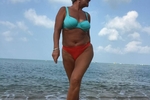 sea ​​beach and my swimsuit