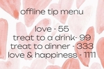 Offline Tip Menu