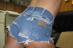 bathing suit and daisy dukes