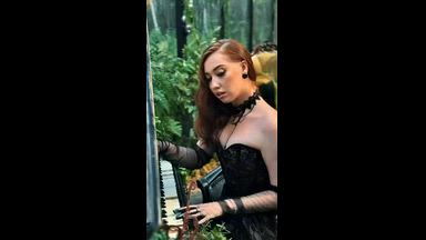 A forest nymph. Backstage.