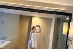 Waiting for you in the bathroom