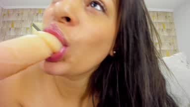 a pretty wet blowjob