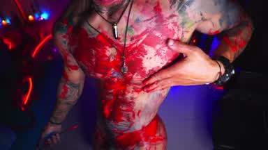 matius โ hot paint and hard cumshot