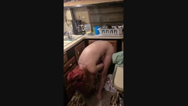 Cleanup and shave at sink