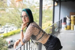 Being sexy on the balcony & my room