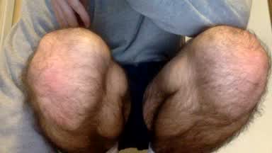 Hairy legs, feet and ass