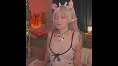 Milking of elvish cowgirl Frieren!