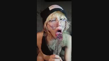 sucking my dildo <3