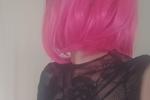 Pink wig