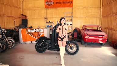 Do I look sexy riding a Harley?