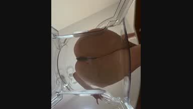 💎Ass on a transparent chair 💎