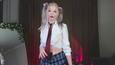 Awkward dancing from a schoolgirl