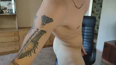 Mike plays with his bum