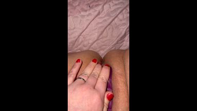 Playing w. New Toy after getting fucked/creamed 4x