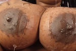 Huge Tits Camgirl Spitting On Tits