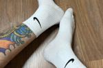 john โ White socks