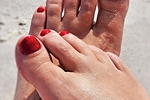 Feet on the beach