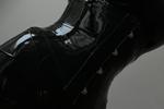 Latex catsuit, latex corset