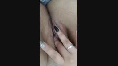 Sexy pussy fingering close up