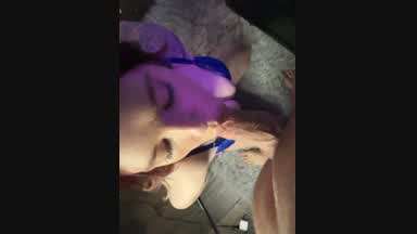Sucking fat cock!