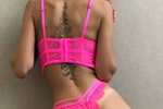 in pink