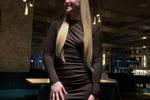 Now I'm wearing a black dress