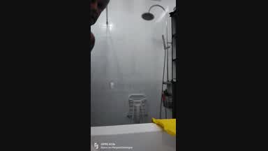 in the shower
