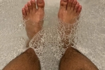 Feet in Bubble Bath