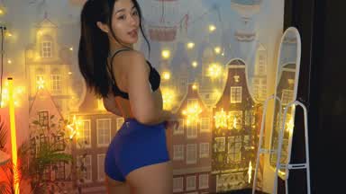 tiny shorts and bikini^^