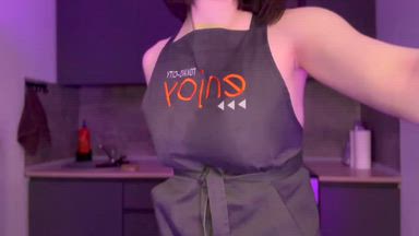 your wifey in an apron and a thong