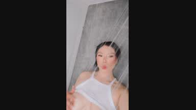 Wet shirt, water in my tits