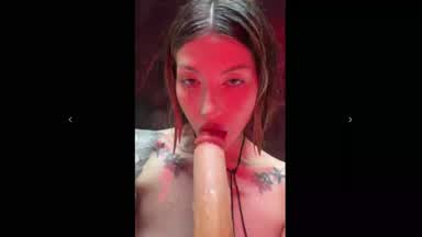 dirty blowjob, lots of drool, my makeup is ruined.