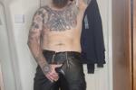 Leather and wanking