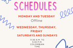 Connection schedule🚨📌