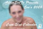 adam and eve — Eve's 2026 Cum Slut Pin-up Girl Calendar