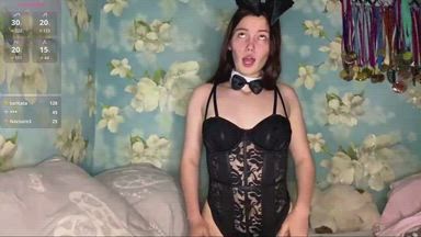 hot dance in a bunny suit