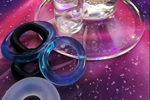 rings and glass