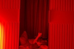 my hard cock in the red room