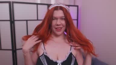 Getting dressed for work as a homemaid