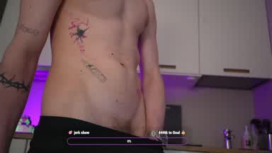 Jerk over the underpants