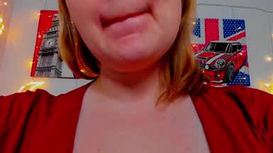soft teasing with face and cleavage