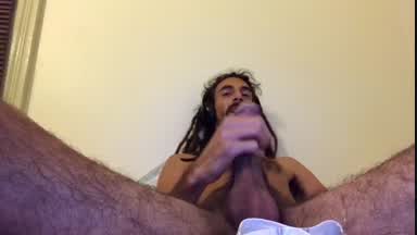 Cumshot while Cuckold a couple's camera