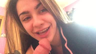 Gently Biting his Dick