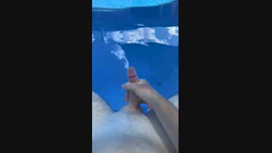 Stroking fun in the pool ;)