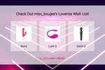 My lovense wishlist