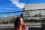 blue sky and Annye🌹